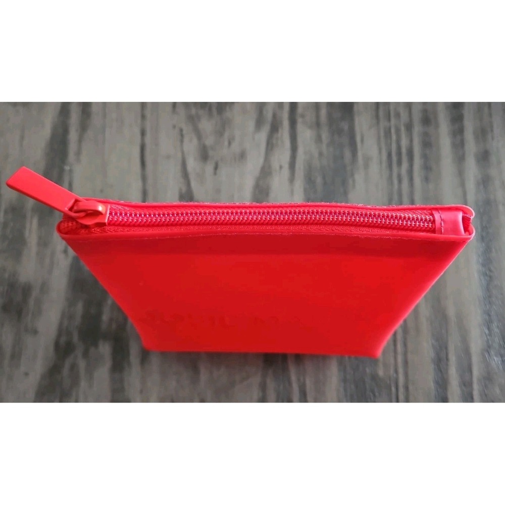 Josie Maran Red Make Up Beauty Waterproof Bag Brand - Picture 4 of 4